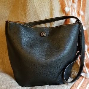 Coach 1941 Duffle Shoulder Bag Pebble Leather